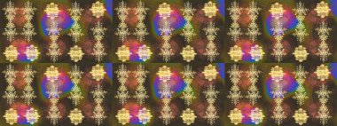 Modern soyut tasarım posteri, kapak, kahverengi, yeşil ve sarı renkli kart tasarımı. Son moda kar taneleri ve elementler onun kartlarını gösteriyor. Retro tarzı, kış elementleri. Kar taneleri tasarımı.