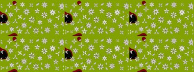 Asya tekstil tarzında. Yeşil renkli çiçekler. Raster illüstrasyonu. Raster illüstrasyonu. Çiçek desenini çiz.