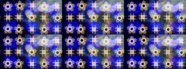 El çizimi, dövme stili karalama, kumaş tasarımı ve Raster illüstrasyonunda kartlar. Contour blue, nötr ve siyah mandala şekilli kar taneleri sanat terapisi tarzı zen çizim için.