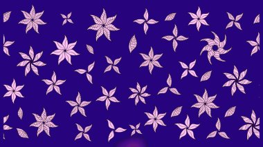 Çiçeksel fantezi tasarımı ve parlak bir arka plan çizimi. Düz Çiçek Elementleri Tasarımı. Renkli Bahar Teması çizim şablonu.