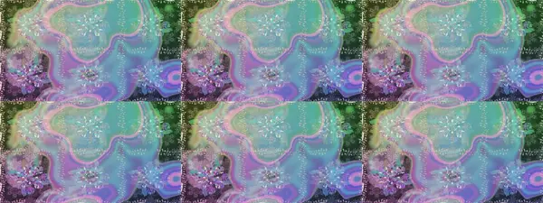 Şatafatlı bahar bahçesi dokusu. Çiçek deseni. Raster illüstrasyonu. Çiçeksiz arkaplan.