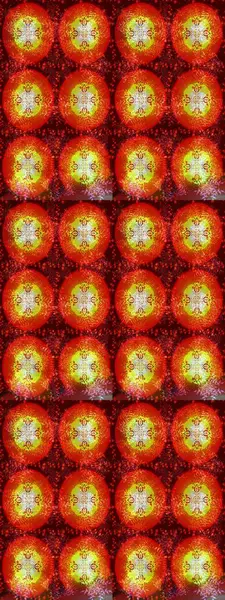 Raster illüstrasyonu. Kar taneleri koleksiyonu. Kırmızı, turuncu ve kahverengi kar tanelerinden izole edilmiş. Güzel kış süsleri..