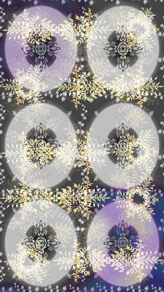 Gri, nötr ve bej renklerde bahar çiçekleri. Patlayan çiçekler soyut olarak yerleştirilmiş. Raster illüstrasyonu. Raster deseni.