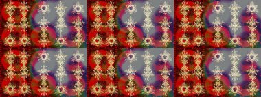 Yeni yıl tabelası. Noel tasarımı için. Kar tanesi kışı kırmızı, kahverengi ve gri renklerde izole edilir. Kutlamanın sembolü. Kırmızı, kahverengi ve gri ikon silueti. Raster illüstrasyonu.