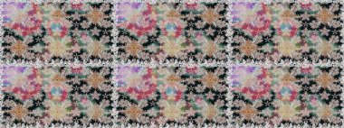 Küçük gri çiçekli oldukça eski bir besin torbası deseni. Millefleur 'lar. Tekstil, kumaş, kapaklar, duvar kağıtları, baskı, naylon, yapıştırma, örgü, dekupaj için çiçeksiz arkaplan.