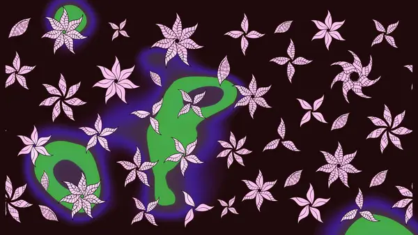 Eski usul. Eskiz geçmişi. Kumaş, tekstil, duvar kağıdı baskısı için. Renkli desenli eskiz deseni, kahverengi çiçekler ve dekoratif elementlerle. Raster illüstrasyonu.