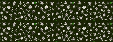 Düz Çiçek Elementleri Tasarımı. Raster Şirin kumaş deseni. Renkli Bahar Teması eskiz kalıbı. Eskiz klasiği.