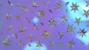 Raster illüstrasyonu. Eskiz arkaplan modeli. Suluboya, elle çizilmiş. Menekşe rengi yapraklı yabani çiçekler.