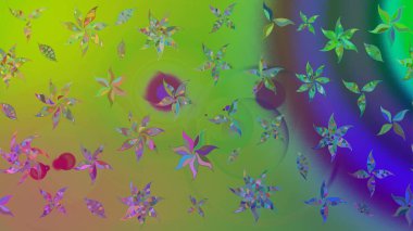 Raster stili kumaş deseni. Çiçekler suluboya çizim deseni.