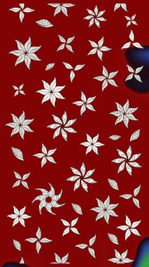 Çiçek kompozisyonu, el boyası, hassas şablon. Üst manzara, yumuşak kırmızı renk tarzı. Manzaralı çiçek deseni. Sevgililer günü ve tebrik kartı konsepti için şık bir davet.