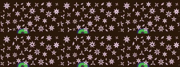 Güzel kumaş deseni. Raster illüstrasyonu. Güzel karalamalı çiçek desenli çizim. Küçük çiçekte sevimli çiçek deseni var..