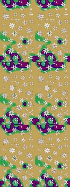 Robot resim. Raster illüstrasyonu. Sarı renkli çiçekler. Şirin çiçek elementleri..