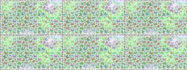 Davetiye, kart ve parmak izi için basit kadınsı bir model. Kontrastsız kelebek bezi şablonu nötr. Giysiler için böcek kumaşı klipsleri tekrarlanıyor. Uçan kelebek keten teması Raster tasarımı.