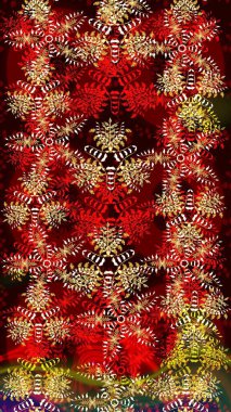 Renkli elementlerle Raster ilginç desen.