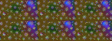 Asya tekstil tarzında. Düz Çiçek Elementleri Tasarımı. Çiçek desenli çizim. Güzel kumaş deseni. Renkli Bahar Teması eskiz kalıbı. Raster illüstrasyonu.