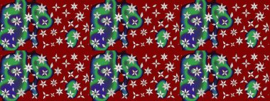 Raster Henna tarzı. Tebrik kartı geçmişi, boyama kitabı, arkaplan ve tekstil için kullanılabilir. Etnik Mandala havlusu. Sınır Kızılderili çiçekli paisley patten. Taslak süsleme izi.