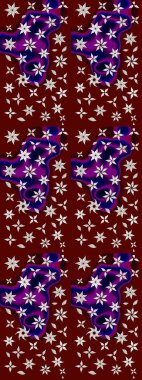 Küçük renkli çiçekler. Moda baskıları için zarif bir şablon. Motley illüstrasyonu. Robot resim. Çiçekli bahar çiçekleri. Küçük çiçekte şirin desenler.