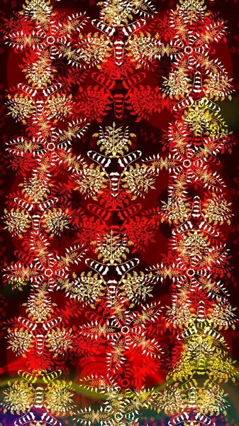 Renkli elementlerle Raster ilginç desen.