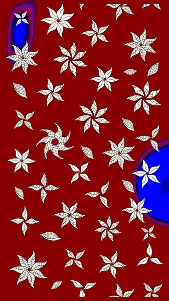 Düz Çiçek Elementleri Tasarımı. Güzel çiçek deseni. Renkli Bahar Teması eskiz kalıbı. Kırmızı renkte çiçekler.