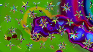 Raster illüstrasyonu. Güzel kumaş deseni. Küçük bir çiçekte eskiz deseni. Güzel çiçek arkaplanı..