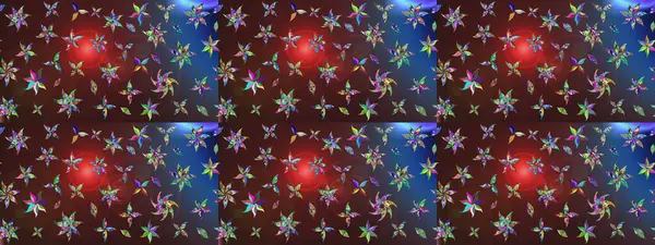 Kahverengi renkli çiçekler. Raster illüstrasyonu. Çiçek desenli eskiz, vuruşlar, sıçramalar, yaz çiçekleri..