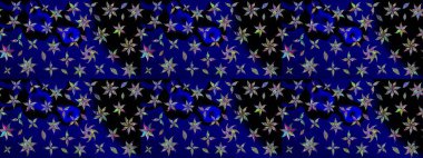 Raster çiçek desenli çiçek deseni, yapraklar, dekoratif elementler, sıçrama, lekeler, el çizimi kontur çizgileri ve Doodle çizim stili, grafik raster çizim çizimi.