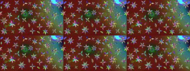 Güzel kumaş deseni. Raster illüstrasyonu. Bahar çiçekli güzel bir çiçek deseni..