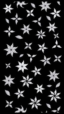 Modaya uygun kumaş deseni. Renkli Yaz Temalı eskiz kalıbı. Düz Çiçek Elementleri Tasarımı. Sevimli çiçek raster deseni.