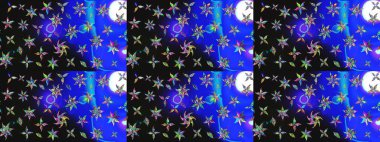 Güzel kumaş deseni. Çiçek desenli çizim. Düz Çiçek Elementleri Tasarımı. Renkli Bahar Teması eskiz kalıbı. Raster illüstrasyonu. Asya tekstil tarzında.