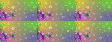 Çiçek desenli raster, nötr çizgi grafik desenli soyut raster arkaplan. Modern stil dokusu.