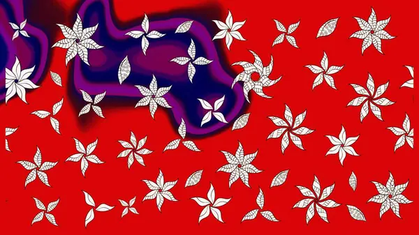 Küçük renkli çiçekler. Robot resim. Moda baskıları için zarif bir şablon. Çiçekli bahar çiçekleri. Küçük çiçekte güzel bir desen. Motley illüstrasyonu.