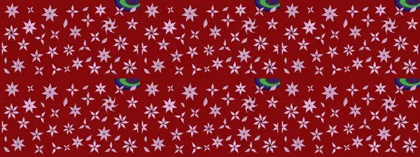 Parlak renkli fantezi çiçekleri, yapraklar, kırmızı renkli tomurcuklar. Suluboya el çizimi elementli çiçek çizimi deseni.