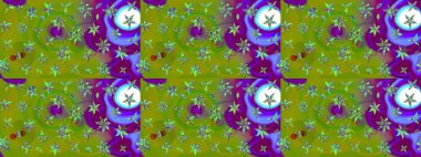 Çizim raster deseni. Güzel kumaş deseni. Çiçek arka planı.