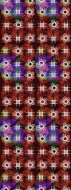 Raster Noel soyut renkli arka plan ve tatlı kar tanesi. Farklı kar taneleri toplayıcısı, kahverengi, kırmızı ve nötr renklerde kış elementleri..