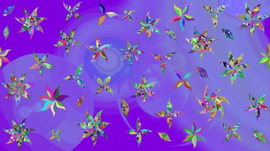 Küçük çiçekte güzel bir çiçek deseni var. Raster deseni. Çiçekli çiçek deseni, suluboya..