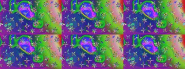 Modaya uygun kumaş deseni. Tony 'nin kumaş kalıbını çiz. Raster illüstrasyonu. Küçük çiçekte sevimli çiçek deseni var..