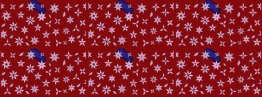 Çiçekler suluboya eskiz deseni. Raster Stili kumaş deseni.