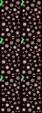 Düz Çiçek Elementleri Tasarımı. Çiçeksel fantezi tasarımı ve parlak bir arka plan çizimi. Renkli Bahar Teması çizim şablonu.