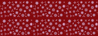 Raster deseni. Kibarca, kırmızı renkte yaz çiçekleri. Küçük çiçekteki sevimli çiçek deseni. Raster illüstrasyonu.