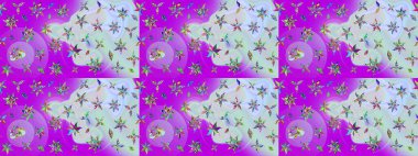 Küçük çiçekte hoş bir çiçek deseni var. Çiçeksel elementlerle süslenmiş zarif raster dokusu. Parlak çiçekli nötr renkler üzerine soyut çizim deseni.