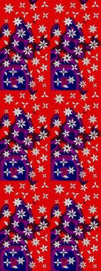 Nazikçe, güzel çiçek arkaplanı. Kırmızı renkte çiçekler. Raster çiçek desenli ve çiçekli..