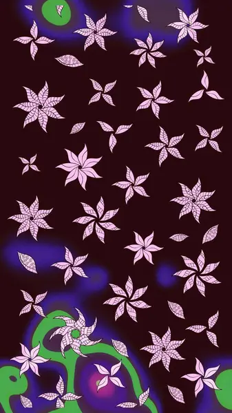 Kahverengi renkli çiçekler. Kumaş desenli papatya çiçekleri ayrıntıları.