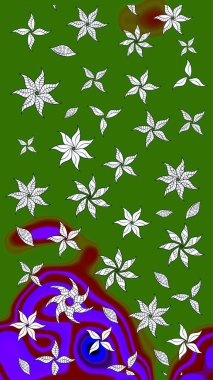 Çizim raster deseni. Çiçek arkaplan. Güzel kumaş deseni.