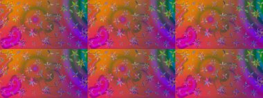 Raster. Güzel suluboya çiçekler, parlak resim ilham verici çiçek desenli eskiz arka plan.