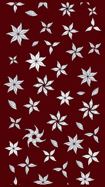 Raster resim. Çiçek desenli çiçek ve yaprakları ile. Sevimli küçük çiçek desenle.