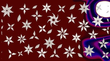 Çiçekli zambakların eskiz geçmişi. Parlak çiçekli kolaj çiçeği kırmızısı. Çiçek tasarımı için inanılmaz kolaj cennet tarzı..