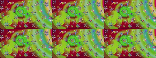 Raster illüstrasyonu. Kumaş, tekstil, duvar kağıdı baskısı için. Raster. Tomurcukları çiçek olan sevimli bir çiçek deseni. Eskiz geçmişi. Antika retro tarzı.