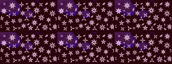 Vadinin çiçekleri kahverengi renklerde. Çiçeksel çizim kalıbının çizimi.