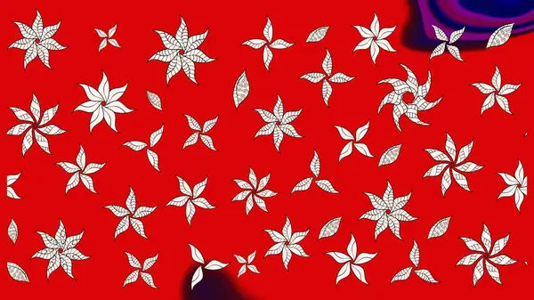 Raster illüstrasyonu. Şatafatlı bahar bahçesi dokusu. Flower eskiz arka planı. Çiçek deseni.