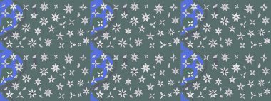 Düz Çiçek Elementleri Tasarımı. Raster illüstrasyonundaki çiçek desenli çizim. Renkli Yaz Temalı eskiz kalıbı. Tarafsız renklerde çiçekler.